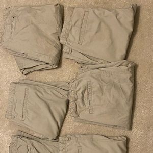 6 kaki old navy pants
